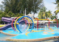 Sân chơi Nước dành cho Trẻ em Dành cho Khách hàng Vòng tròn Phun bằng thép Carbon mạ kẽm