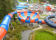 Space Bowl Spiral Trượt nước sợi thủy tinh cho công viên giải trí