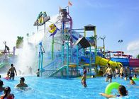 Sân chơi chống tia cực tím Aqua Playground Thương mại bằng sợi thủy tinh trượt nước