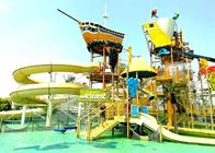 OEM Chống tia cực tím Aqua Playground Tàu Cướp biển Trượt cho Công viên Resort