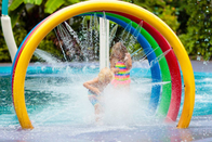 Công viên phun nước Cầu vồng Vòng tròn trẻ em Sân chơi nước Công viên phun nước đầy màu sắc