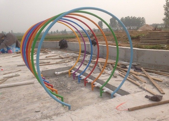 Công viên phun nước Rainbow Circle Children Sân chơi nước đầy màu sắc ISO CE SGS