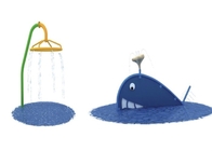 Sân chơi nước cho trẻ em bằng sợi thủy tinh cho đồ chơi bắn tung tóe Thiết bị công viên nước