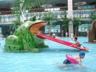 Bể bơi có hình dạng ếch trượt bằng thủy tinh
