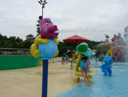 Trẻ em Khu vui chơi nước đầy màu sắc Piggy Spray Thiết bị Sợi thủy tinh