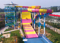 Xe trượt nước khổng lồ Boomerang Trượt sợi thủy tinh Auqa Slide For Family Fun Amusement Park