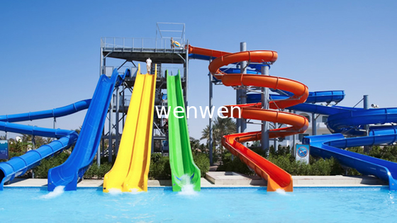 OEM ngoài trời sợi thủy tinh lớn Splash nước 14M cho thanh thiếu niên