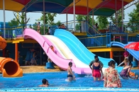 Cầu trượt nước ngoài trời bằng sợi thủy tinh kết hợp dành cho trẻ em 1,9M cho công viên nước