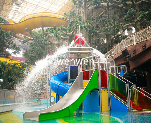 Bể bơi dày sợi thủy tinh với slide thép hỗ trợ thép cacbon galvanized